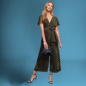 Astr the label gold dot jumpsuit